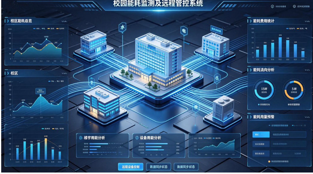  后勤总务中心涵盖了宿舍管理、智慧食堂、资产管理、校园一卡通（卡务、用水、用电、洗衣机、吹风机）、支付平台、能耗监测