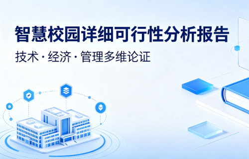 AI一体化智慧校园，【可研报告】智慧校园进入申报阶段，您需要一份详细的可研报告？这里有现成的！
